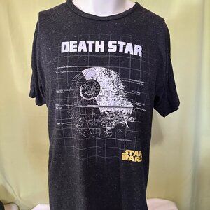Death Star Star Wars VFifthSun Men's Black T Shirt Large Polyester